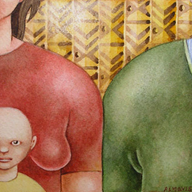 "Little bald guy 1997" Watercolor